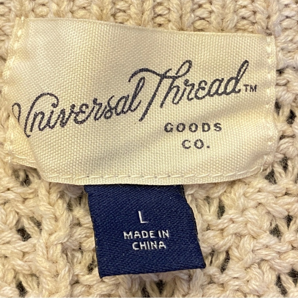 Universal Thread Cozy Beige Pullover - Size Large - Picture 8 of 11